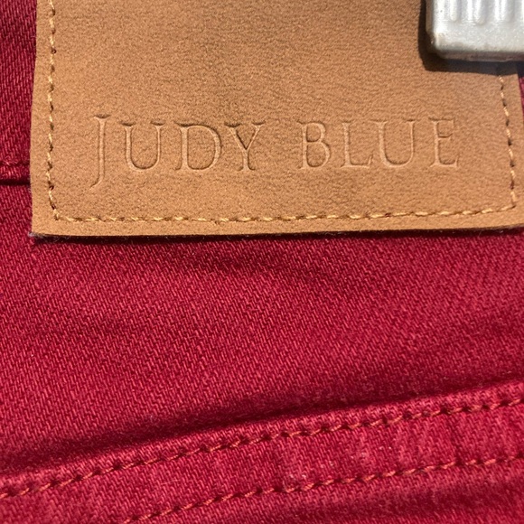 Judy Blue Bold Red Skinny Jeans - Picture 7 of 9